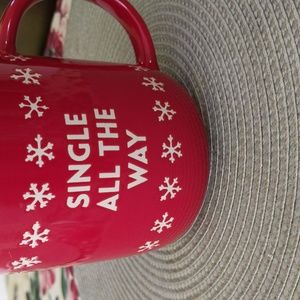 Christmas ceramic coffee mug, 18 full oz single all the way